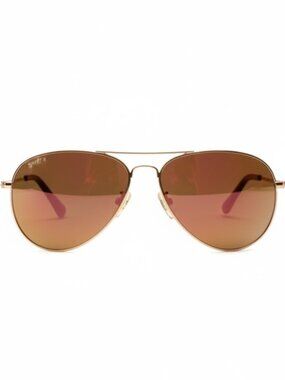 NEW SMITH Optics Langley 2 Rose Gold Polarized Aviator Sunglasses